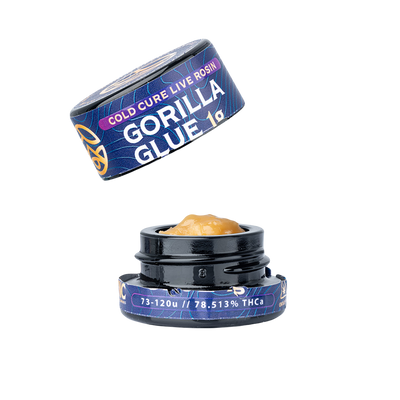 WNC THCA Cold Cure Live Rosin | Gorilla Glue | 1 Gram Jar
