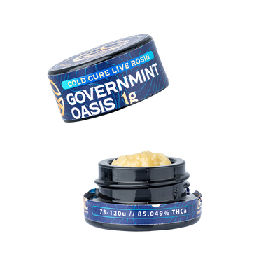 WNC THCA Cold Cure Live Rosin | Governmint Oasis | 1 Gram Jar