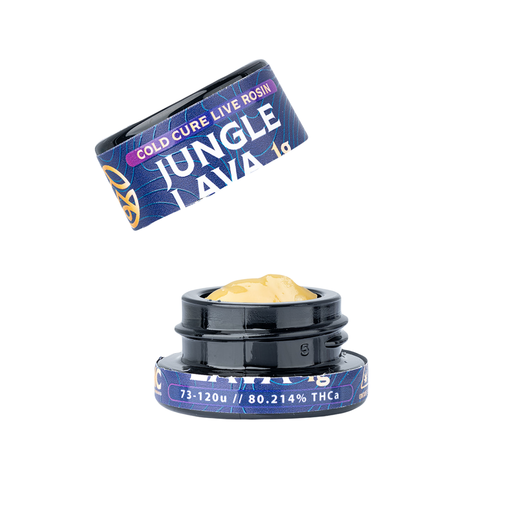 WNC THCA Cold Cure Live Rosin | Jungle Lava | 1 Gram Jar