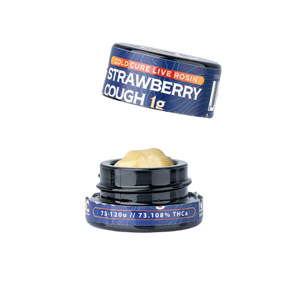 WNC THCA Cold Cure Live Rosin | Strawberry Cough | 1 Gram Jar