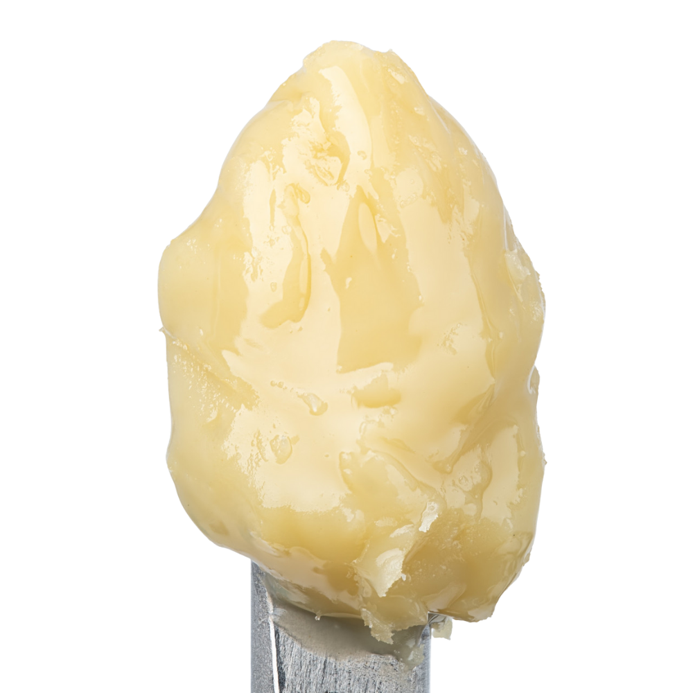 WNC THCA Cold Cure Live Rosin | Strawberry Cough | Close Up View