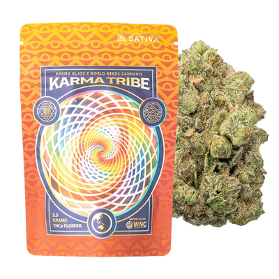 WNC x Karma THCA Indoor Hydro Flower | Goji OG | 3.5 Gram Packaging