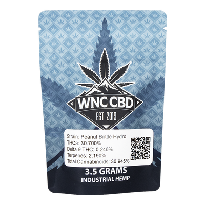 WNC THCA Indoor Hydro Flower | Peanut Brittle | 3.5 Gram Package