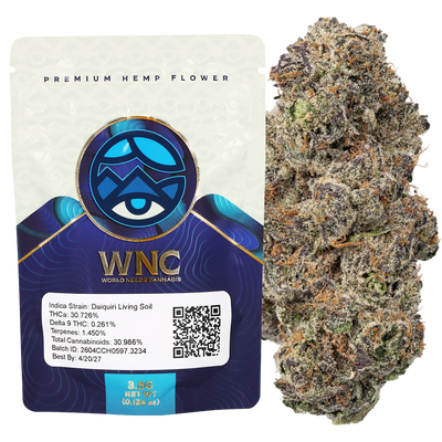 WNC THCA Indoor Living Soil Flower | Daiquiri | 3.5 Gram Packaging