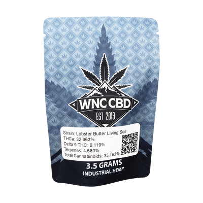 WNC THCA Indoor Living Soil Flower | Lobster Butter | 3.5 Gram Package