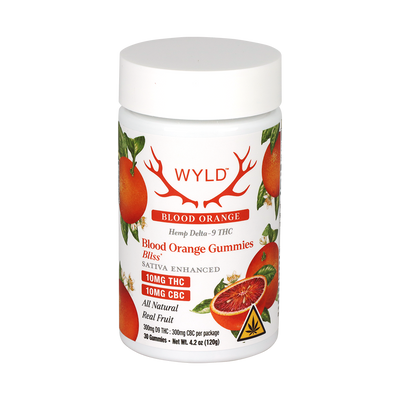 WYLD D9 Blend Gummies | Blood Orange | 30 Count