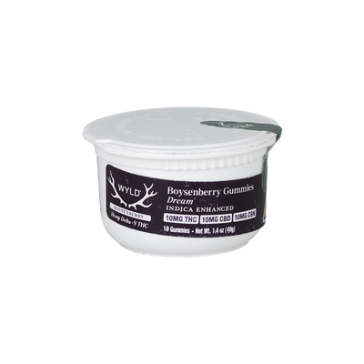 WYLD D9 Blend Gummies | Boysenberry | 10 Count Jar