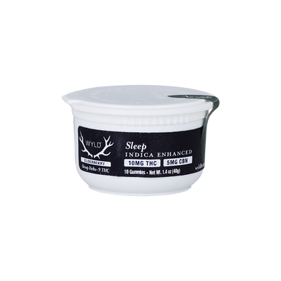 WYLD D9 Blend Gummies | Elderberry | 10 Count Jar