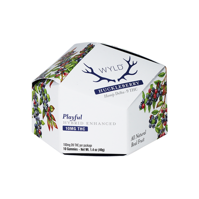 WYLD D9 Gummies | Huckleberry | 10 Piece Packaging