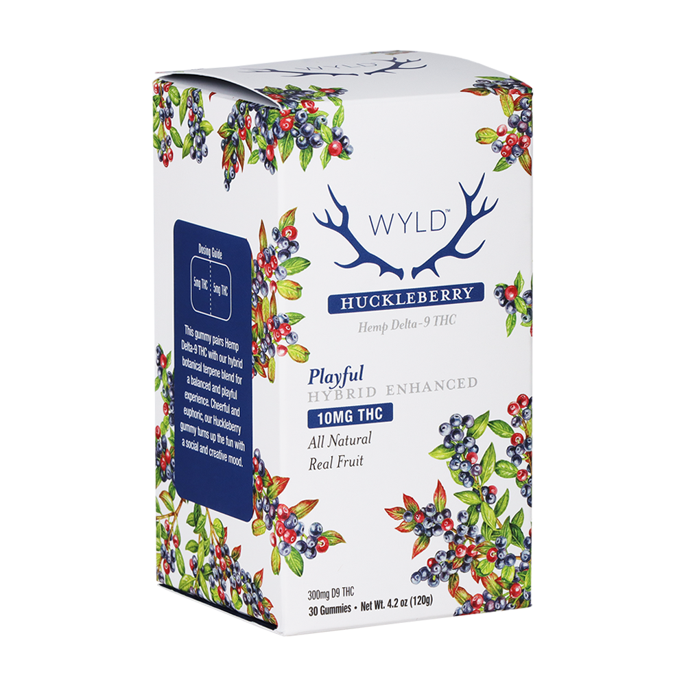 WYLD D9 Gummies | Huckleberry | 30 Piece Packaging