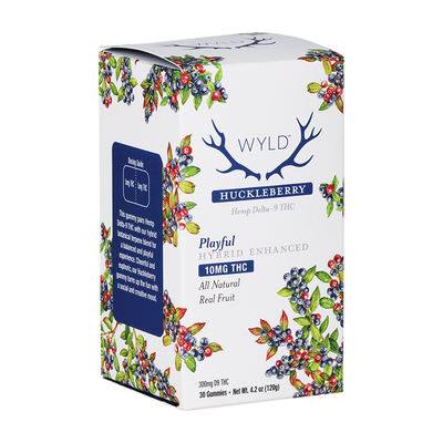 WYLD D9 Gummies | Huckleberry | 30 Piece Packaging