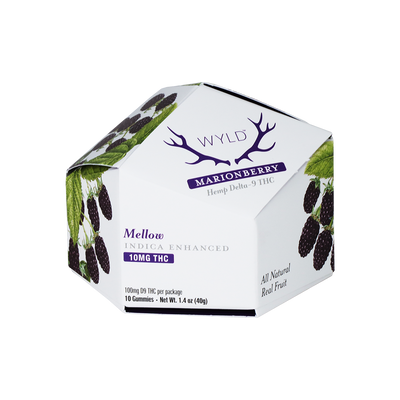 WYLD D9 Gummies | Marionberry | 10 Piece Packaging