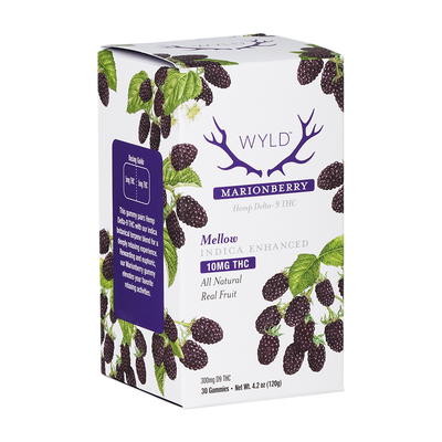 WYLD D9 Gummies | Marionberry | 30 Piece Packaging