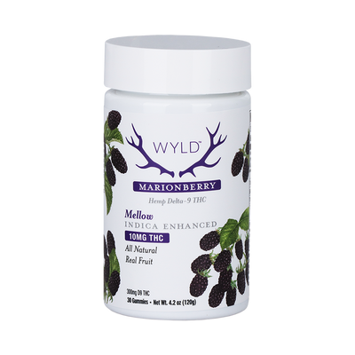 WYLD D9 Gummies | Marionberry | 30 Piece Jar