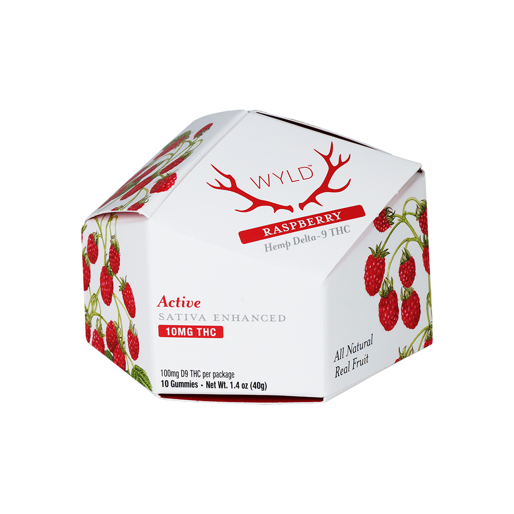 WYLD D9 Gummies | Raspberry | 10 Piece Packaging