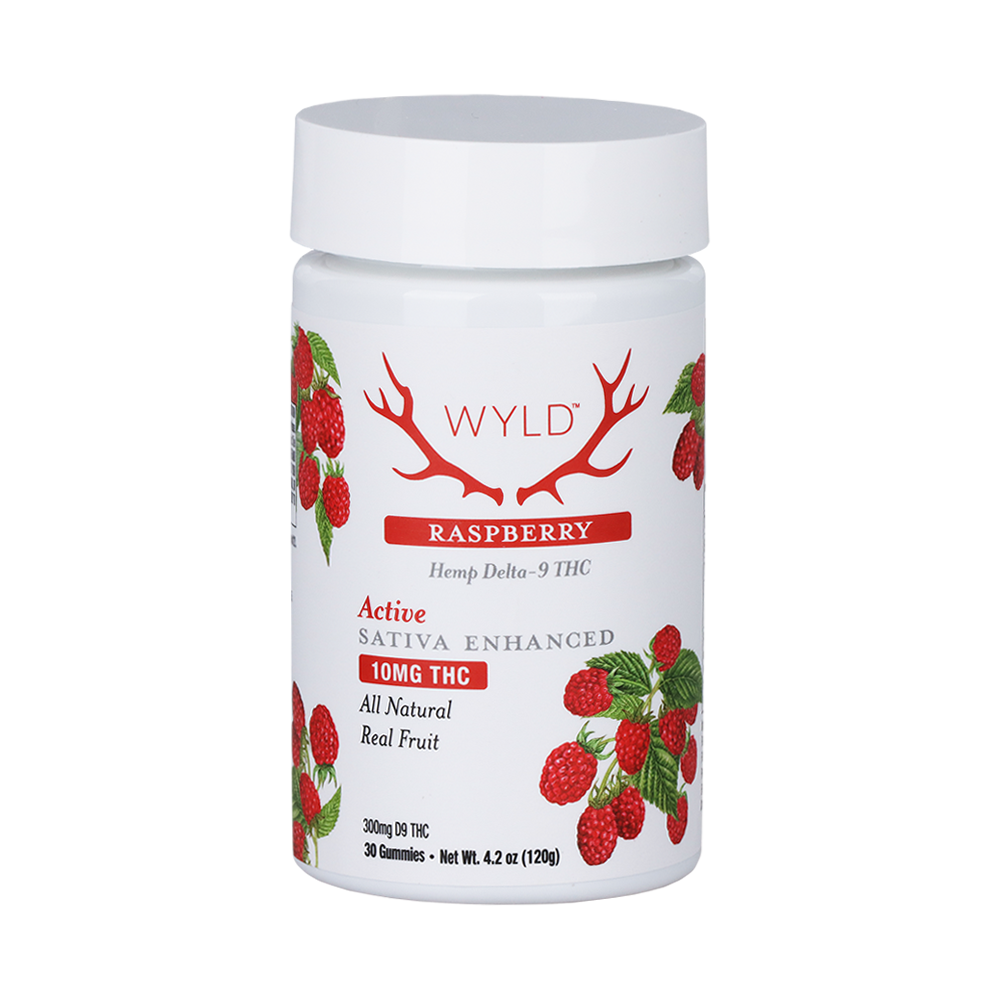 WYLD D9 Gummies | Raspberry | 30 Piece Jar
