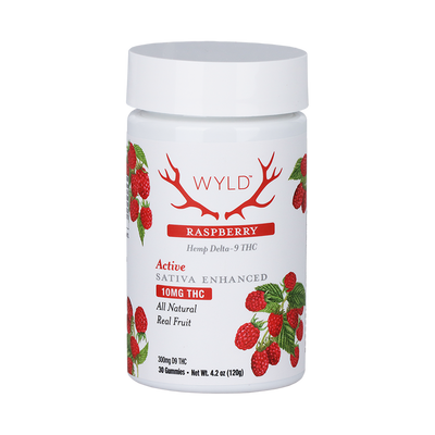WYLD D9 Gummies | Raspberry | 30 Piece Jar