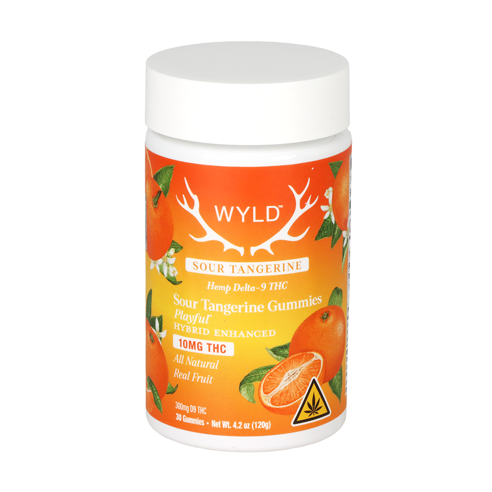 WYLD D9 Gummies | Sour Tangerine | 30 Piece Jar