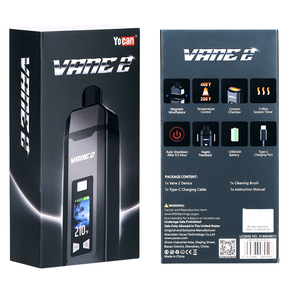 Yocan Vane 2 Dry Herb Vaporizer | Packaging
