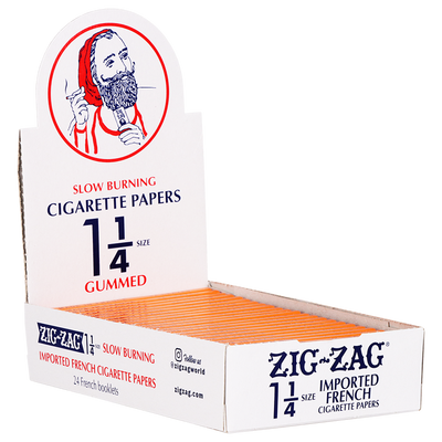 Zig Zag Orange Rolling Papers | 1 1/4 Inch | Full Box