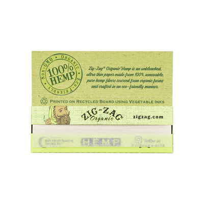Zig Zag Organic Rolling Papers | Booklet Open View