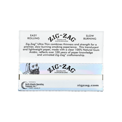 Zig Zag Ultra Thin Rolling Papers | 1 1/4 Size | Booklet Open View