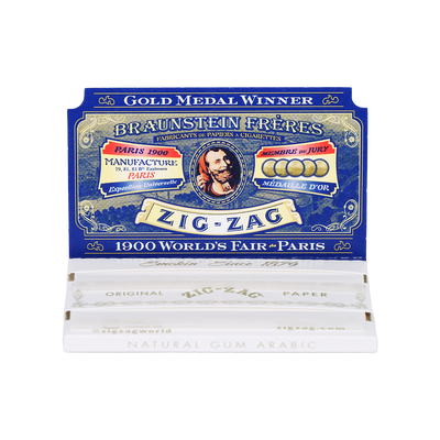 Zig Zag White Rolling Papers | Booklet Open View